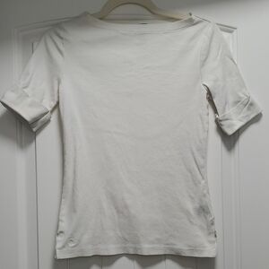 Ralph Lauren White Cotton Top
